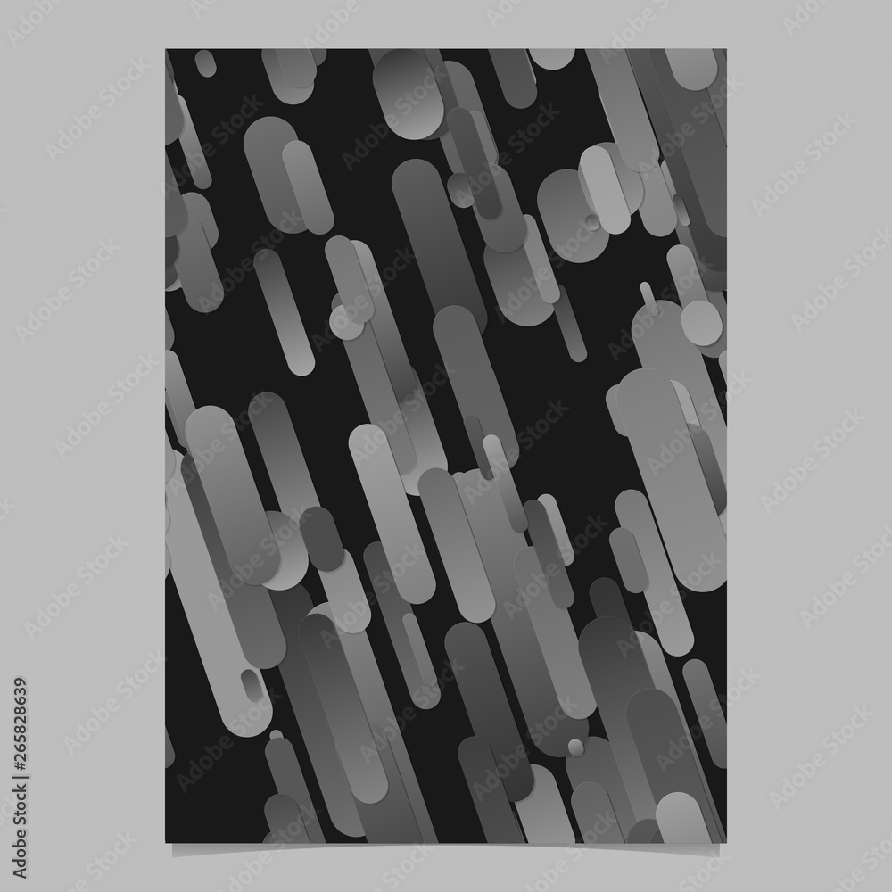 Aufkleber grey modern gradient rounded stripe pattern brochure background template