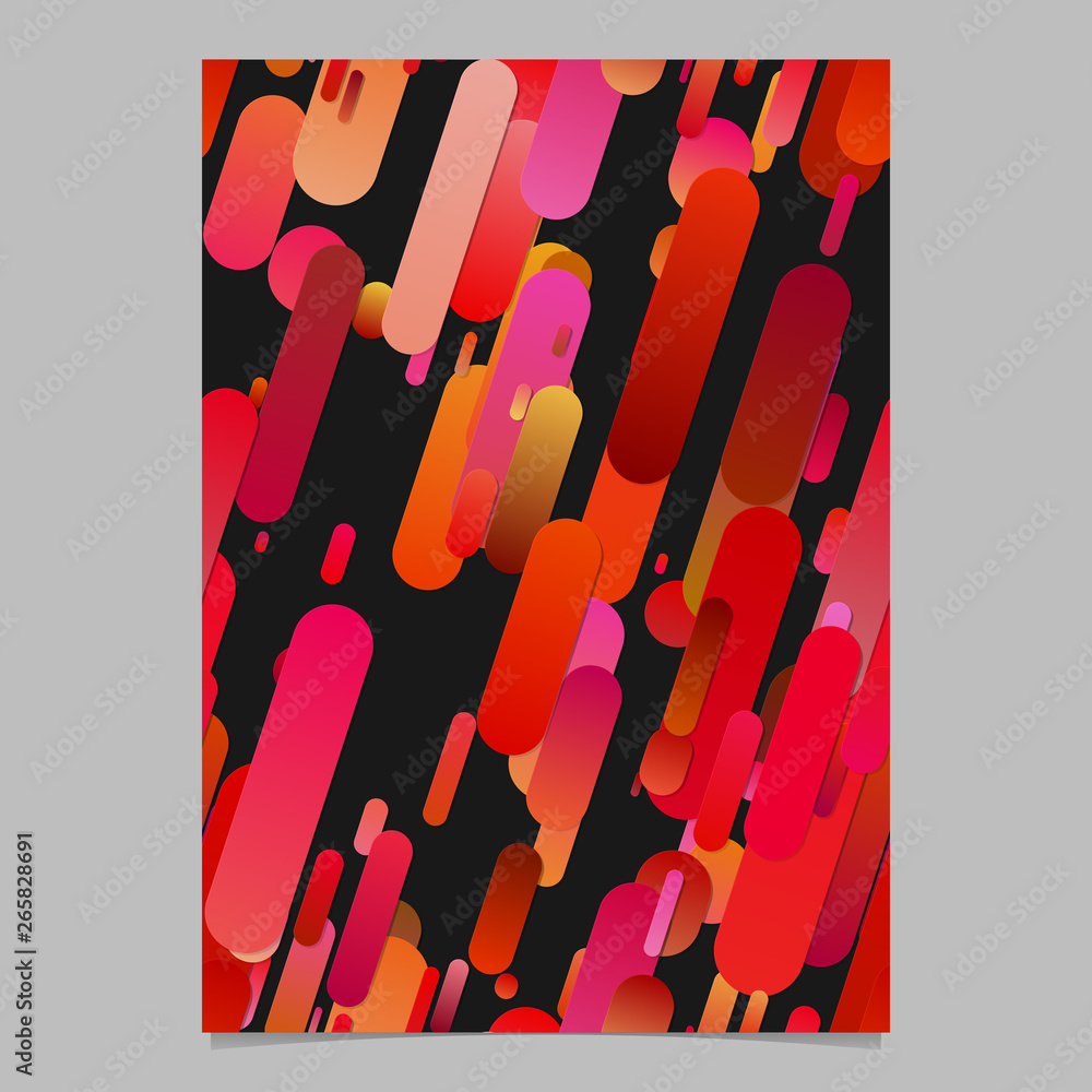 Poster red modern abstract gradient rounded stripe pattern brochure background