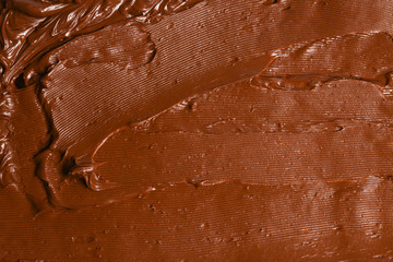 Chocolate cream background. Space for text or design.