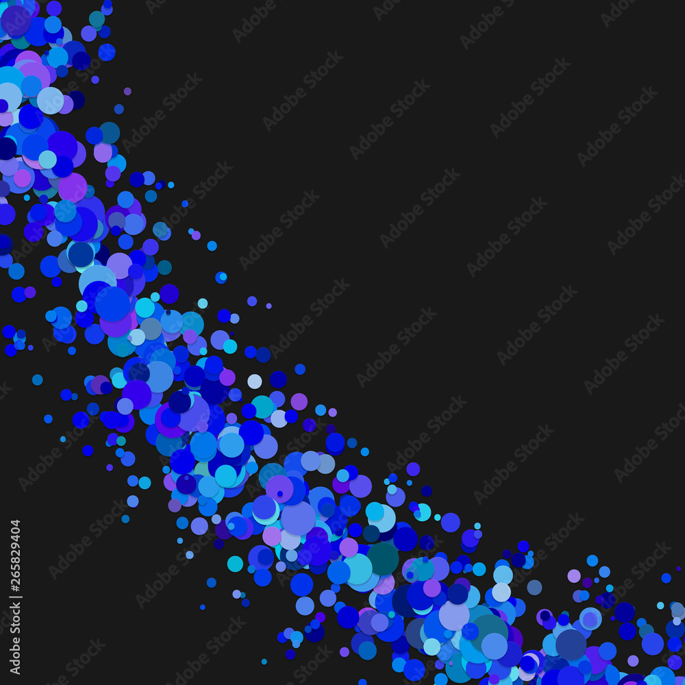 Poster abstract blank curved confetti background with dispersed dots