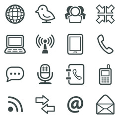 Fototapeta premium Communication icons