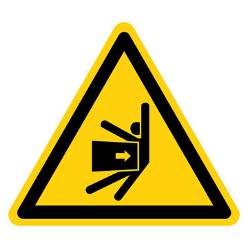 Body Crush Force From Side Symbol Sign, Vector Illustration, Isolate On White Background Label .EPS10