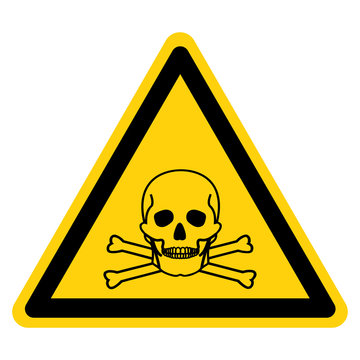 Toxic Material Symbol Sign, Vector Illustration, Isolate On White Background Label .EPS10