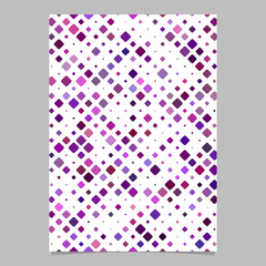Purple geometric diagonal square pattern background brochure template