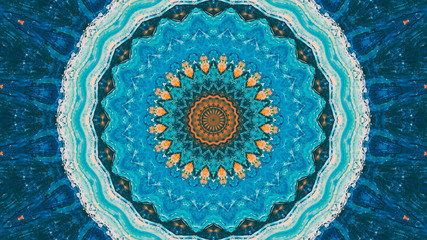 Abstract kaleidoscope background. Beautiful multicolor kaleidoscope texture. Unique kaleidoscope...