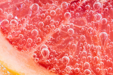 grapefruit closeup of a fresh orange