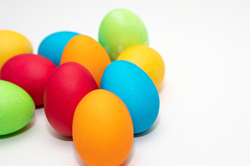 Sieben bunte Ostereier