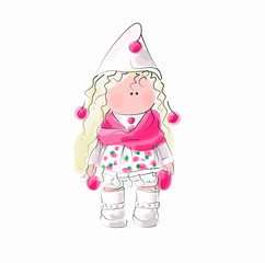 little girl in costume