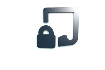 blue 3D illustration and light background