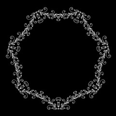 Beautiful ornamental rosette. For ethnic or tattoo design.