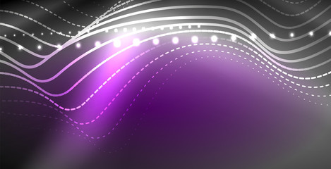 Neon lines shiny glowing background