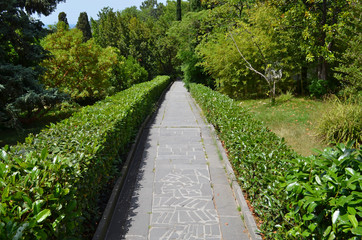 the Vorontsov Palace with the Park and sculptures