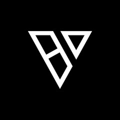 Letter BV VB initial logo design vector