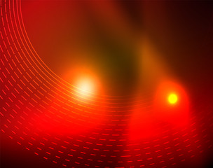 Shiny circles glowing abstract background