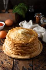 Traditional Russian pancakes