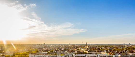 Fototapeta premium Munich City Center panoramic View from far and up