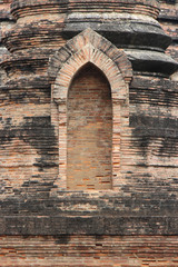 ruined buddhist temple (Wat sat si) in Sukhothai (Thailand)