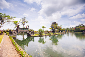 Fototapeta premium Tirtagangga water palace on Bali island, Indonesia
