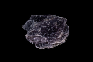 Pink Lepidolite Mineral on Black