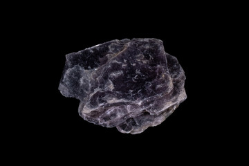 Pink Lepidolite Mineral on Black