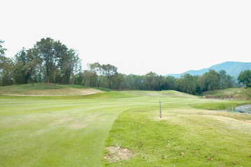 Golf course landscape