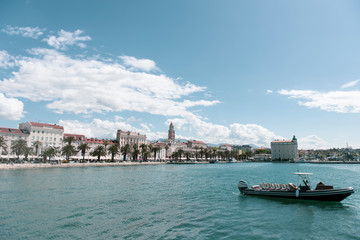 Fototapeta premium Southern European harbor Split Croatia