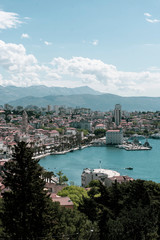 Obraz premium Panorama view of Split, Croatia