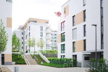 Immobilien in einem Wohngebiet