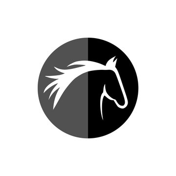 Head horse logo template