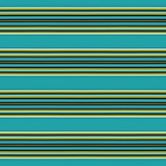 light sea green, dark khaki and black colored lines in a row. repeating horizontal pattern. for fashion garment, wrapping paper, wallpaper or online web design