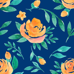 Seamless pattern with flowers