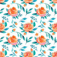 Seamless pattern with flowers