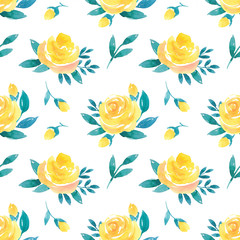 Seamless pattern with flowers 
