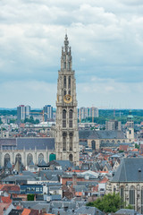 Fototapeta na wymiar Belgium, Antwerp, Cathedral of our Lady - belfry