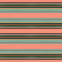 dark salmon, dark slate gray and coffee colored lines in a row. repeating horizontal pattern. for fashion garment, wrapping paper, wallpaper or online web design