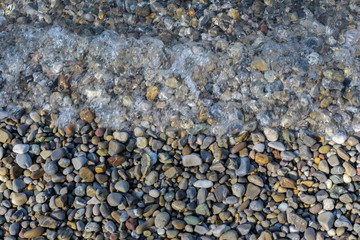 Kies  am Strand Hintergrund