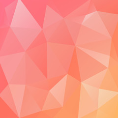 Coral color premium background. Rich background, premium triangle polygons coral red design.