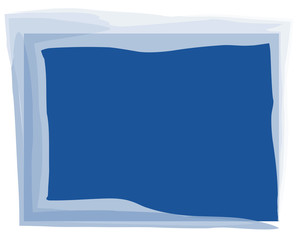 frame rectangle blue brush stroke