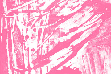 pink coral whie  paint brush strokes background 