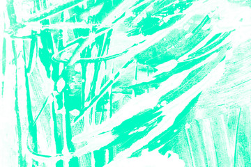 white mint blue green paint brush strokes background 
