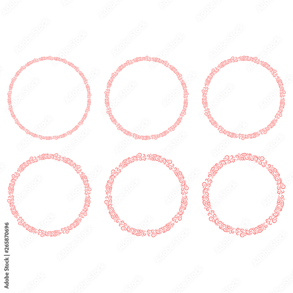 Poster basic rgbround frame for decorative design. greeting card vector. vector holiday frame. beautiful ab