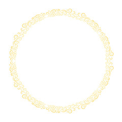 Basic RGBRound frame for decorative design. Greeting card vector. Vector holiday frame. Beautiful abstract concept. Vintage background.