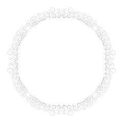 Basic RGBRound frame for decorative design. Greeting card vector. Vector holiday frame. Beautiful abstract concept. Vintage background.