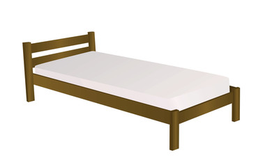 Simple bed. vector illustration