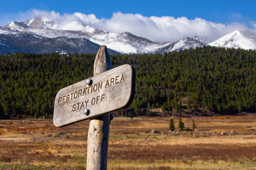 Protected ecological restoration area, endangered environmental lands from global damage