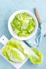 Fresh chinese napa cabbage salad
