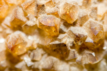 small yellow crystals