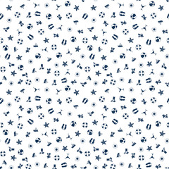 Summer seamless pattern background. Vector texture illustration.