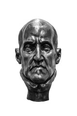Fototapeta na wymiar Bust of famous poet Luis de Gongora, born in Cordoba. Isolated