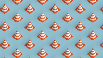 Under construction concept background, 3d rendering